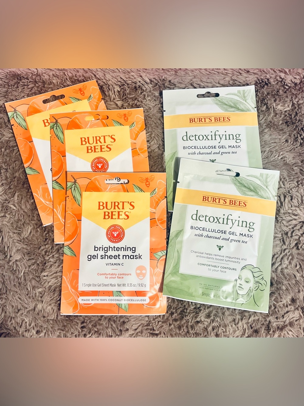 Burt’s Bees Brightening (3) & Detoxifying (2) Gel Masks
